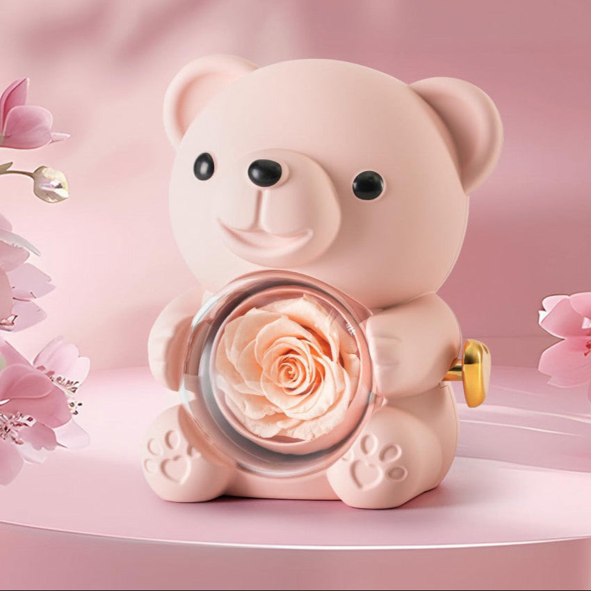 EverRose Bear & custom Necklace