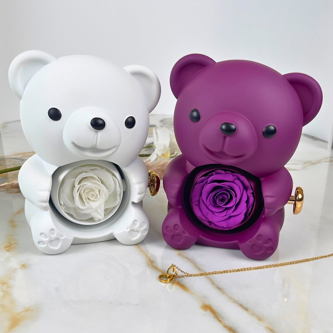 EverRose Bear & custom Necklace